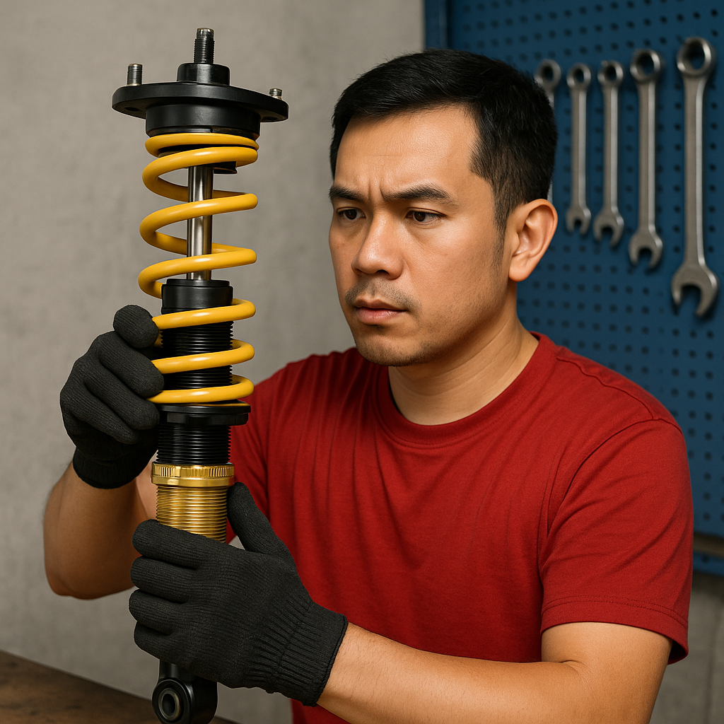 tips keselamatan semasa memasang suspensi boleh laras